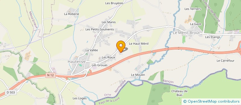 localisation de l'entreprise MONSIEUR CHARLES HUARD à ECOUVES