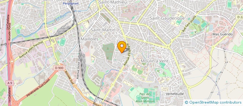 localisation de l'entreprise MONSIEUR CHARLES HUGONNET  PERPIGNAN