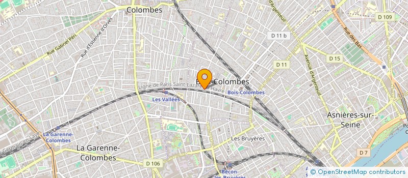 localisation de l'entreprise MONSIEUR CHARLES HUGUENY à BOIS-COLOMBES