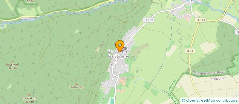 localisation de l'entreprise MONSIEUR CHARLES HUMANN  BOUXWILLER