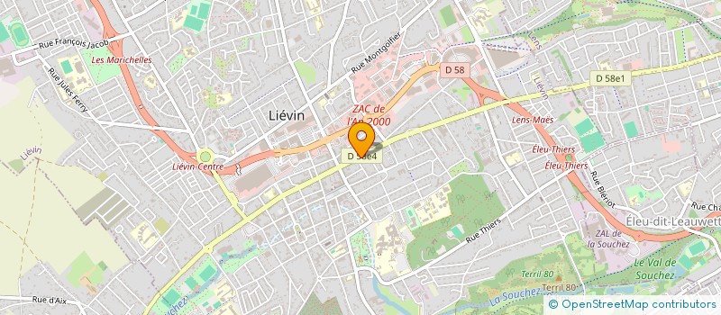 localisation de l'entreprise MONSIEUR CHARLES HUYGHE  LIEVIN