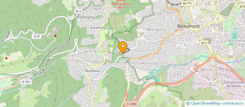 localisation de l'entreprise MONSIEUR CHARLES IRTHUM  CEYRAT