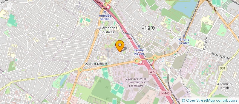 localisation de l'entreprise MONSIEUR CHARLES-ISIS MAKELA à GRIGNY