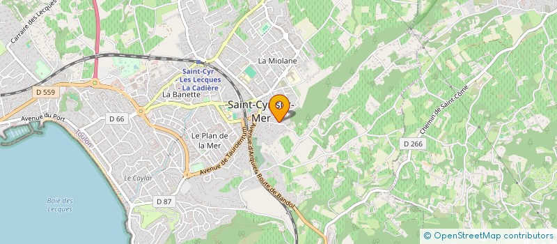 localisation de l'entreprise MONSIEUR CHARLES JACQUES VAN ASSCHE à SAINT-CYR-SUR-MER