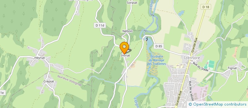 localisation de l'entreprise MONSIEUR CHARLES JACQUET  IZERNORE