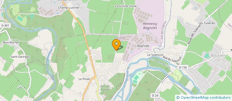 localisation de l'entreprise MONSIEUR CHARLES JEAN à COGNAC