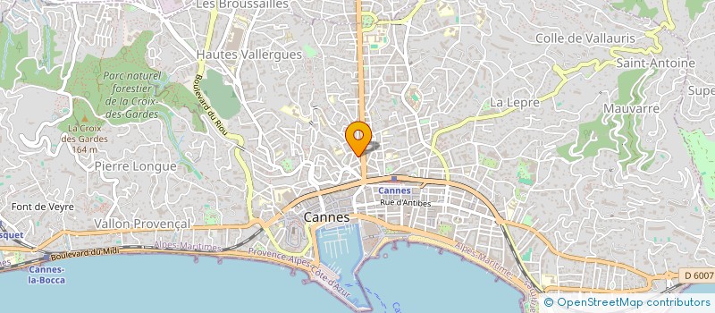 localisation de l'entreprise MONSIEUR CHARLES JEAN GIRARD à CANNES