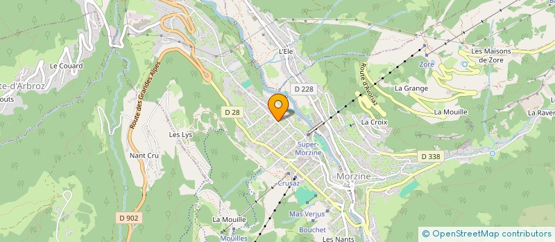 localisation de l'entreprise MONSIEUR CHARLES JEANGUENIN  MORZINE