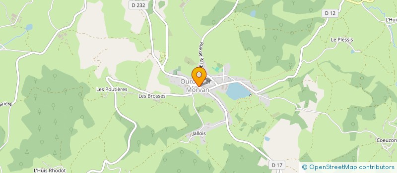 localisation de l'entreprise MONSIEUR CHARLES JEFFERY à OUROUX-EN-MORVAN