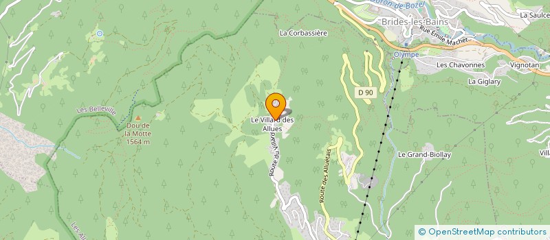 localisation de l'entreprise MONSIEUR CHARLES JOSEPH BARNES  LES ALLUES