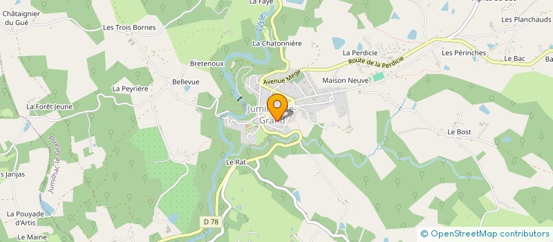 localisation de l'entreprise MONSIEUR CHARLES JOUBERT  JUMILHAC-LE-GRAND