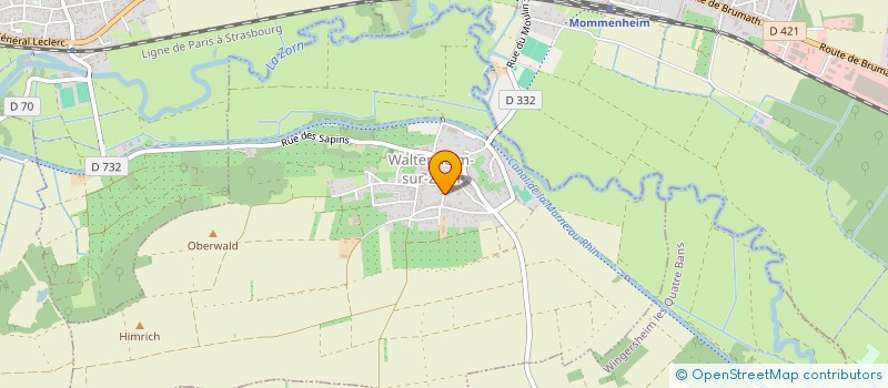 localisation de l'entreprise MONSIEUR CHARLES JUND  WALTENHEIM-SUR-ZORN