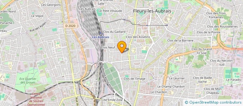 localisation de l'entreprise MONSIEUR CHARLES KAMDOUM à FLEURY-LES-AUBRAIS