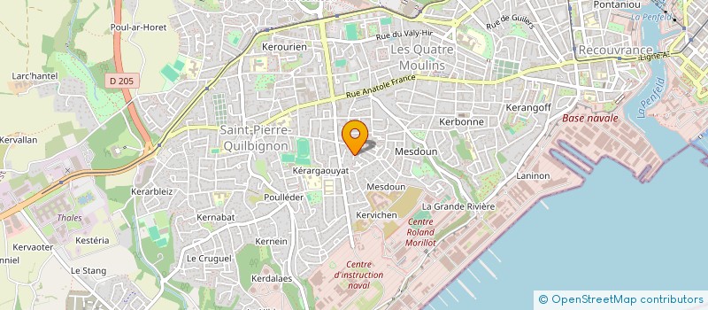 localisation de l'entreprise MONSIEUR CHARLES KERIVEL à BREST
