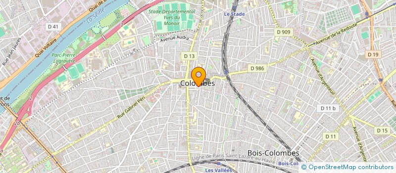 localisation de l'entreprise MONSIEUR CHARLES KOUADIO à COLOMBES