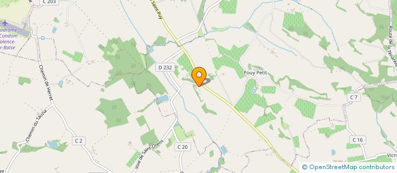 localisation de l'entreprise MONSIEUR CHARLES LACOUR  SAINT-ORENS-POUY-PETIT