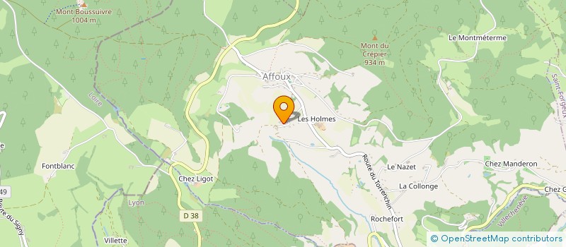 localisation de l'entreprise MONSIEUR CHARLES LAFFAY à AFFOUX