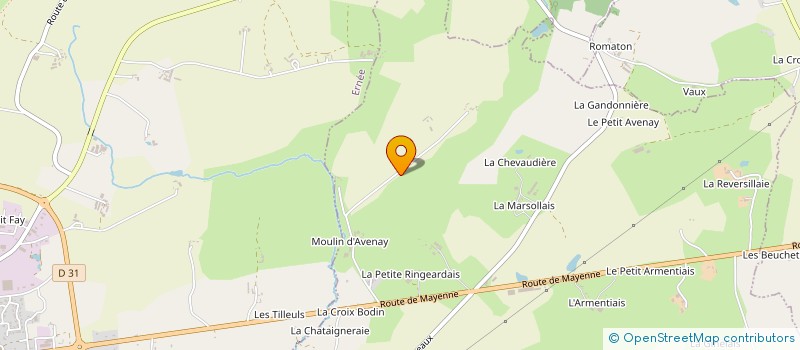 localisation de l'entreprise MONSIEUR CHARLES LAIGNEAU  MONTENAY