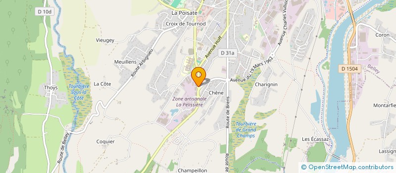 localisation de l'entreprise MONSIEUR CHARLES LAMIREL à BELLEY