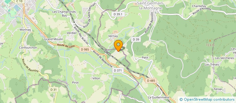 localisation de l'entreprise MONSIEUR CHARLES LAMURE  SAINT-IGNY-DE-ROCHE