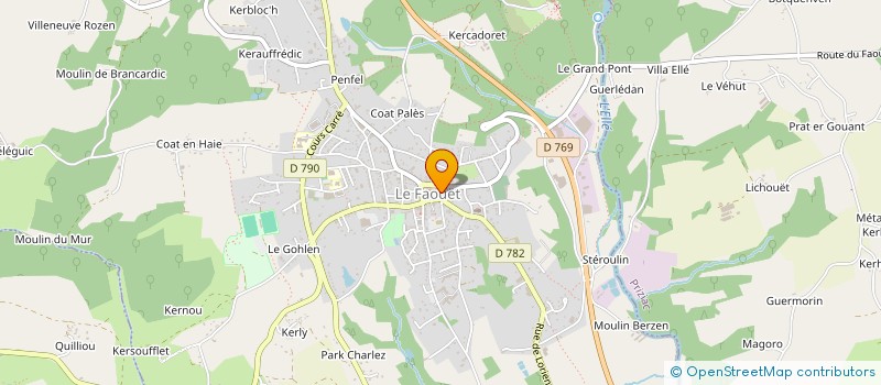 localisation de l'entreprise MONSIEUR CHARLES LATOURTE  LE FAOUET