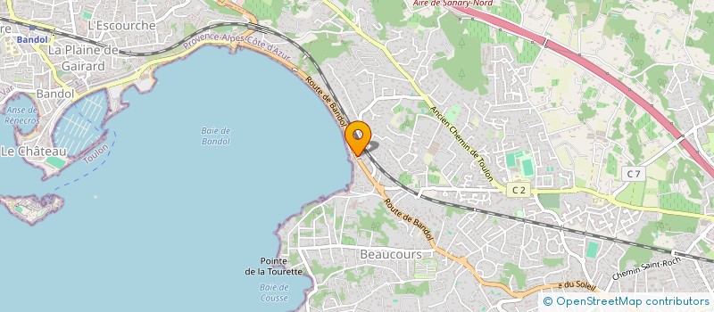 localisation de l'entreprise MONSIEUR CHARLES LAURE  SANARY-SUR-MER