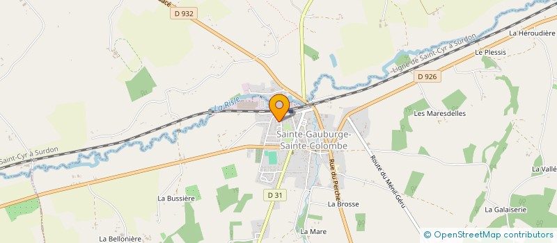 localisation de l'entreprise MONSIEUR CHARLES LAURET à SAINTE-GAUBURGE-SAINTE-COLOMBE