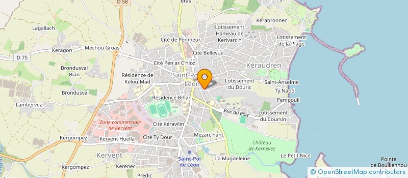 localisation de l'entreprise MONSIEUR CHARLES LE DEN à SAINT-POL-DE-LEON