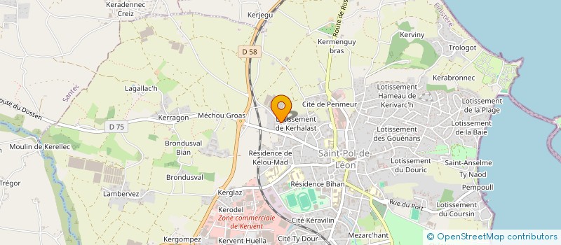 localisation de l'entreprise MONSIEUR CHARLES LE GOFF à SAINT-POL-DE-LEON