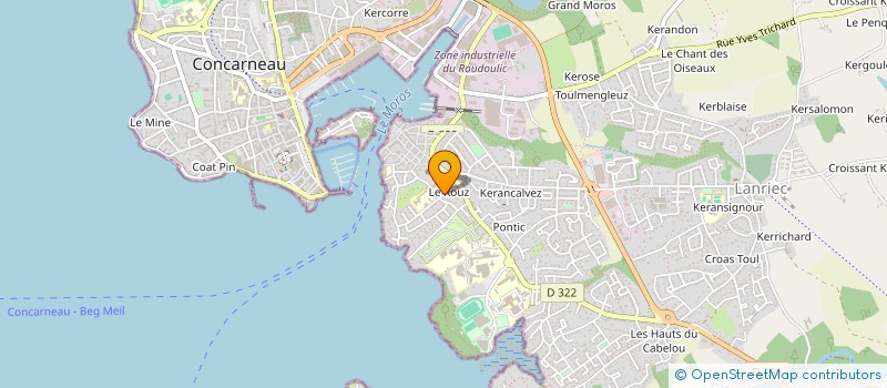 localisation de l'entreprise MONSIEUR CHARLES LE GUILLOU à CONCARNEAU