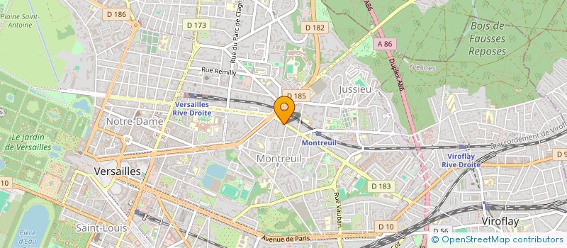 localisation de l'entreprise MONSIEUR CHARLES LEBOEUF à VERSAILLES