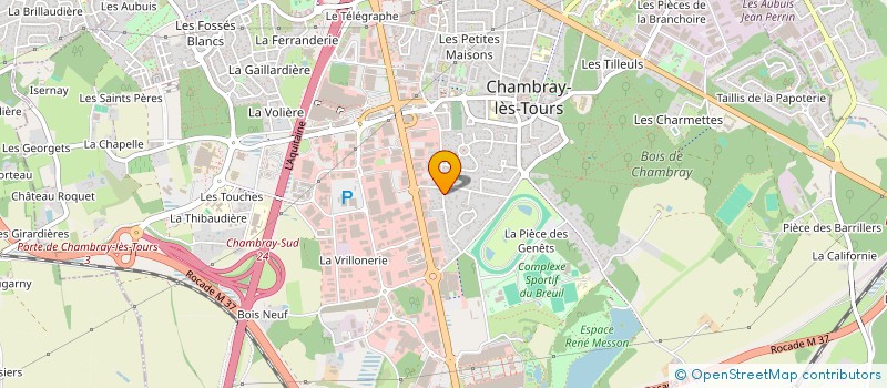 localisation de l'entreprise MONSIEUR CHARLES LEFRANCOIS  CHAMBRAY-LES-TOURS