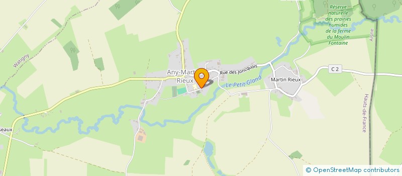 localisation de l'entreprise MONSIEUR CHARLES LEJEUNE  BUCILLY