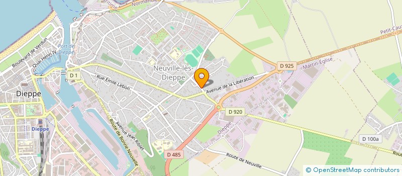 localisation de l'entreprise MONSIEUR CHARLES LEMOINE  DIEPPE