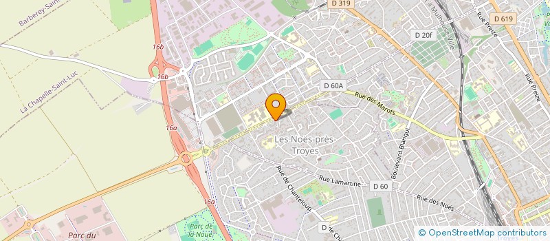 localisation de l'entreprise MONSIEUR CHARLES LENFANT  LES NOES-PRES-TROYES