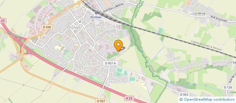 localisation de l'entreprise MONSIEUR CHARLES LEPERS  ORCHIES