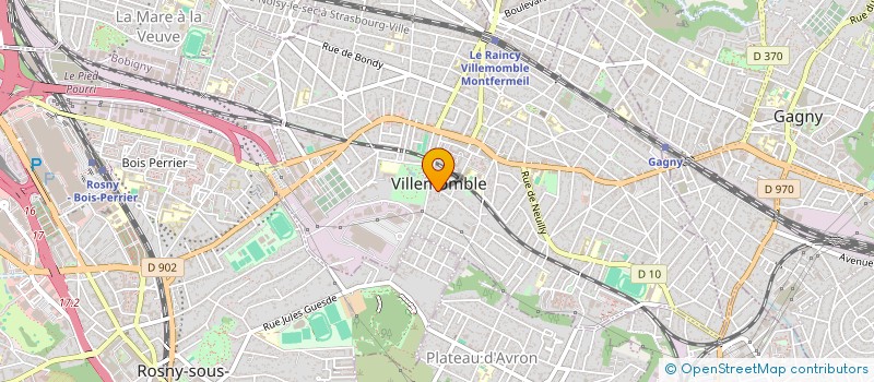 localisation de l'entreprise MONSIEUR CHARLES LEROUX à VILLEMOMBLE