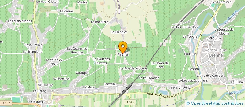 localisation de l'entreprise MONSIEUR CHARLES LESAFFRE  VOUVRAY