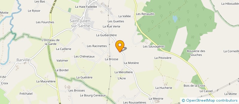 localisation de l'entreprise MONSIEUR CHARLES LEVESQUE à SAINT-JULIEN-SUR-SARTHE