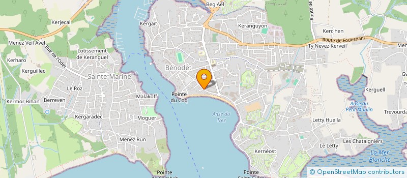 localisation de l'entreprise MONSIEUR CHARLES LLORENS  BENODET