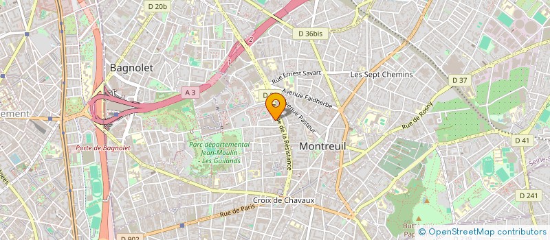 localisation de l'entreprise MONSIEUR CHARLES LOUIS à MONTREUIL