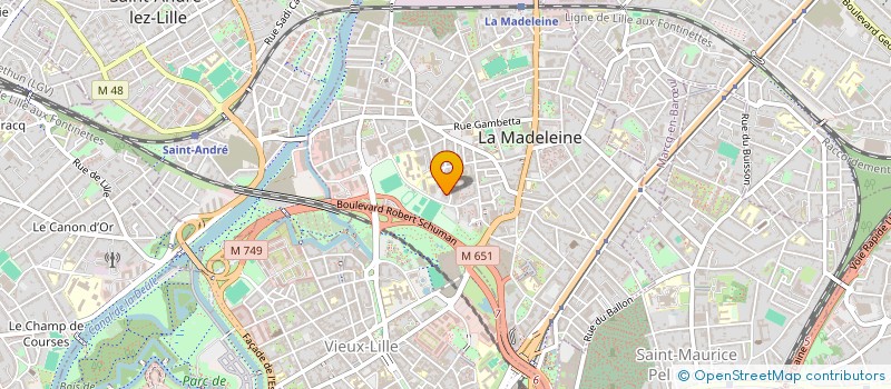 localisation de l'entreprise MONSIEUR CHARLES-LOUIS LANTOINE à LA MADELEINE