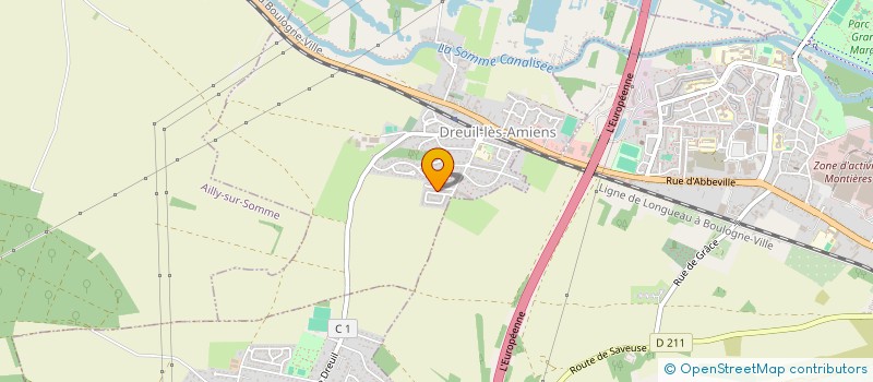 localisation de l'entreprise MONSIEUR CHARLES M BERI  DREUIL-LES-AMIENS