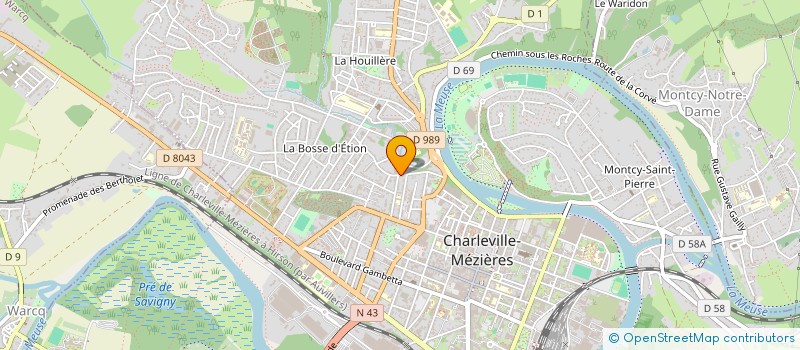 localisation de l'entreprise MONSIEUR CHARLES MAGNE  CHARLEVILLE-MEZIERES