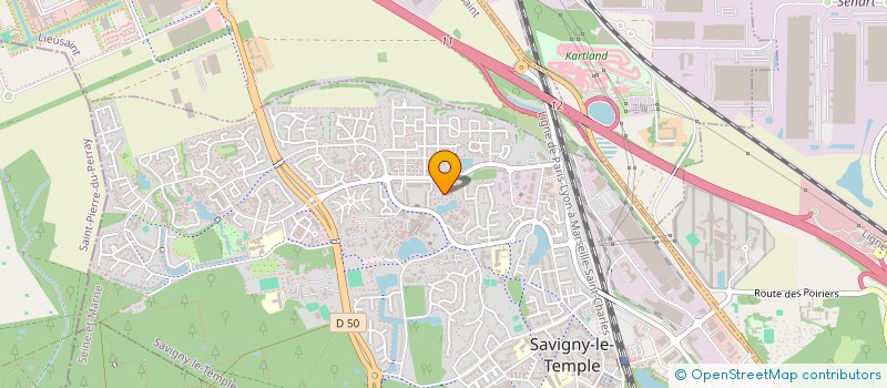 localisation de l'entreprise MONSIEUR CHARLES MAILLOT  SAVIGNY-LE-TEMPLE