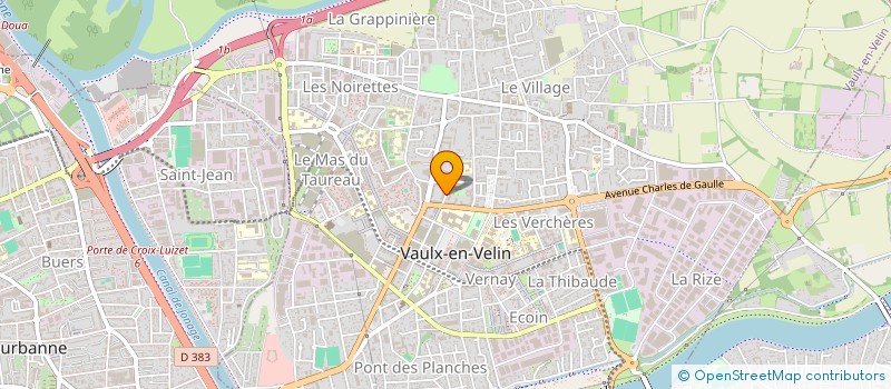 localisation de l'entreprise MONSIEUR CHARLES MAKA EBONGUE  VAULX-EN-VELIN