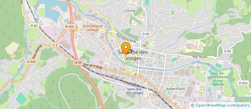 localisation de l'entreprise MONSIEUR CHARLES MARCHAL à SAINT-DIE-DES-VOSGES