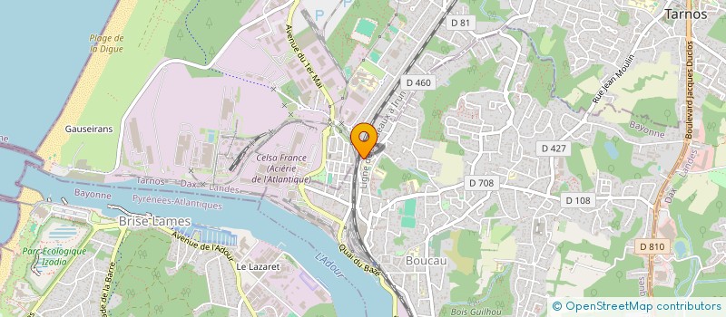 localisation de l'entreprise MONSIEUR CHARLES MARCONNET  BOUCAU