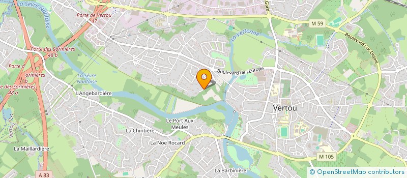 localisation de l'entreprise MONSIEUR CHARLES MARION  VERTOU