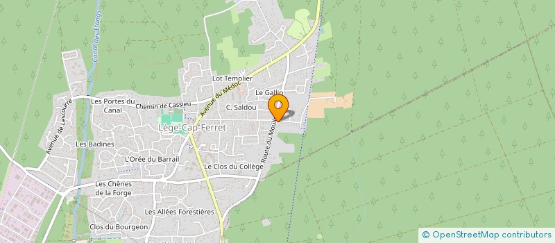 localisation de l'entreprise MONSIEUR CHARLES MARQUET  LEGE-CAP-FERRET